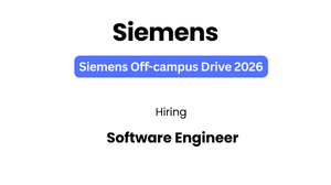 Siemens Software Engineer Job India