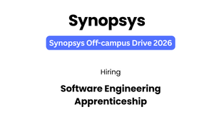 Synopsys Off-Campus Drive 2026