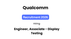 Qualcomm Engineer Job in Bangalore