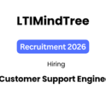 LTIMindtree Customer Support Engineer Job in Bangalore