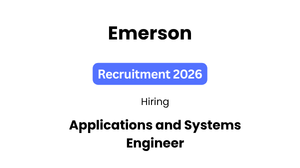 Emerson Recruitment 2026