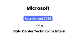 Microsoft Recruitment 2026