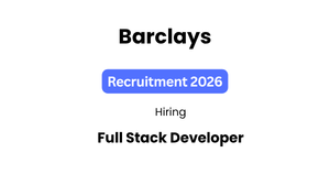 Barclays Full Stack Developer Job in Pune