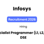 Infosys Off-campus Drive 2026