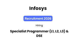 Infosys Off-campus Drive 2026