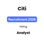 Citi Recruitment 2026