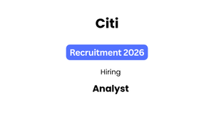 Citi Recruitment 2026