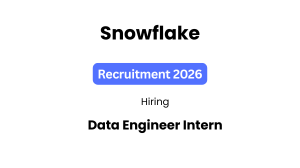 Snowflake Data Engineer Intern Job 2026