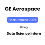 GE Aerospace Data Science Intern 2026