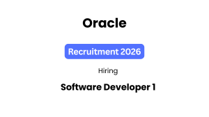Oracle Software Developer 1 Job 2026