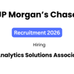 JPMorgan Chase Analytics Solutions Associate Job 2026