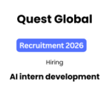 Quest Global hiring AI intern development | Apply Now