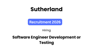 Sutherland Off-Campus Drive 2026 | Software Engineer Development or Testing