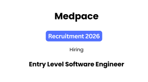 Medpace Recruitment 2026 hiring Entry Level Software Engineer