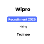 Wipro hiring 2026-Trainee