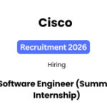 CISCO Recruitment 2026