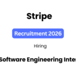 Stripe Recruitment 2026 | Software Engineer Intern | Bengaluru