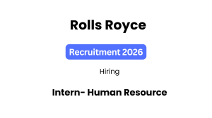 Rolls Royce Recruitment 2026