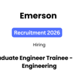 Emerson Recruitment 2026