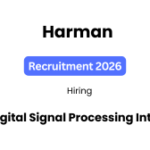 Harman Recruitment 2026