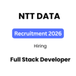 NTT DATA Recruitment 2026