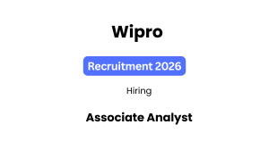 Wipro Associate Analyst Recruitment 2026