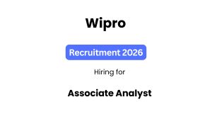 Wipro Hiring 2026: Associate Analyst Vacancy, Eligibility & Application