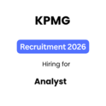 KPMG Hiring Analyst