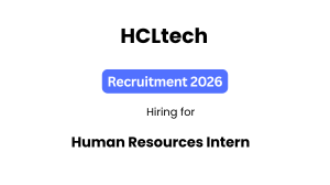 HCLTech Hiring Human Resources Intern