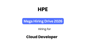 HPE Cloud Developer Recruitment 2026