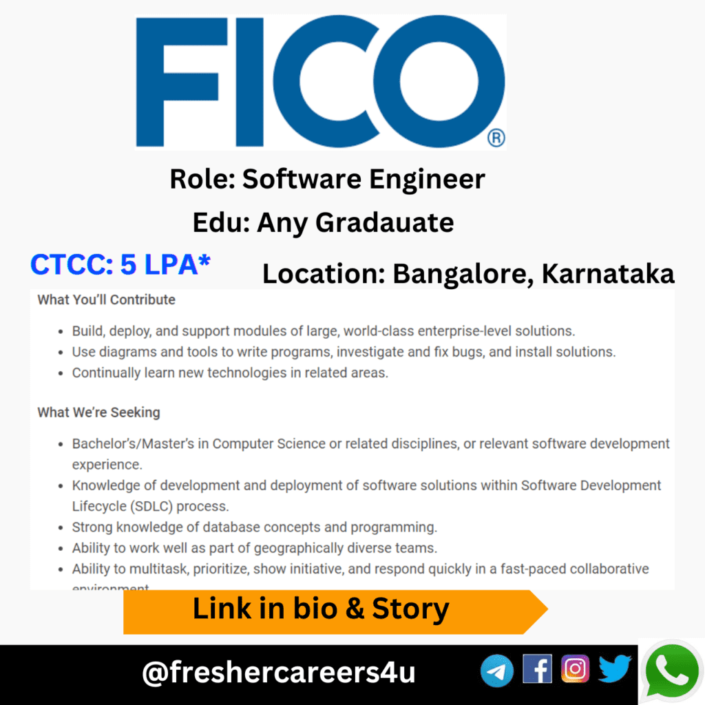 FICO Recruitment 2024