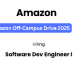Amazon Off-campus 2025 Hiring