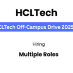 HCLTech Bulk Hiring 2025