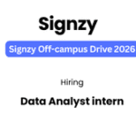 Signzy Data Analyst Intern Jobs