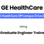 GE HealthCare Hiring Graduate Engineer Trainee in Bengaluru