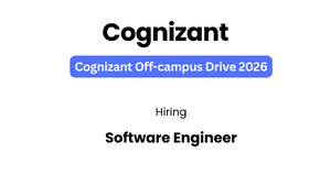 Cognizant Software Engineer Job