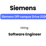 Siemens Software Engineer Job India
