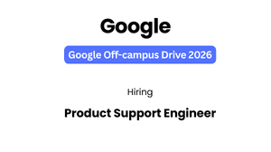 Google Off-Campus Drive 2026