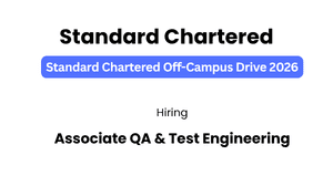 Standard Chartered Off-Campus Drive 2026