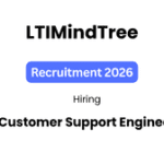 LTIMindtree Customer Support Engineer Job in Bangalore