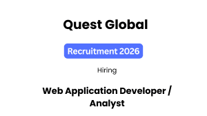 Quest Global Recruitment 2026 | Web Application Developer / Analyst