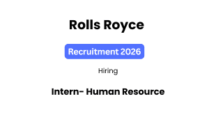 Rolls Royce Recruitment 2026