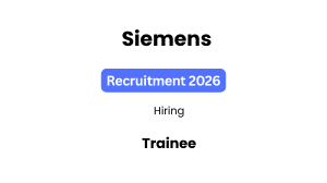 Siemens Recruitment 2026 | Trainee | Bengaluru | Apply Online