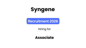 Syngene Associate Recruitment 2026