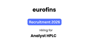 Eurofins Hiring Analyst HPLC | Bengaluru | Apply Now