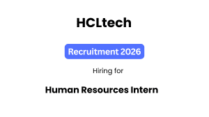 HCLTech Hiring Human Resources Intern