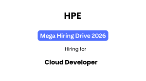 HPE Cloud Developer Recruitment 2026